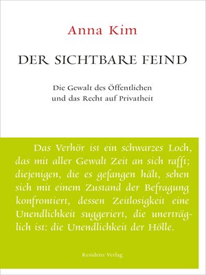cover image of Der sichtbare Feind